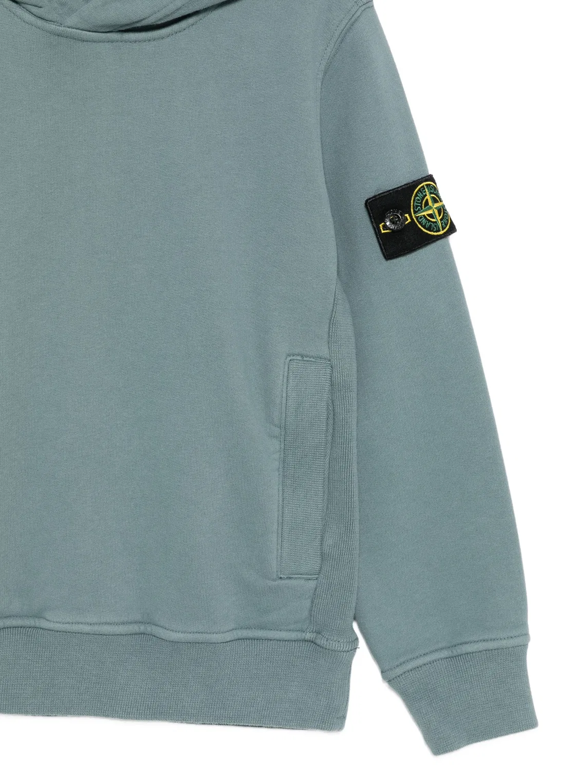 Stone Island Худи из хлопка, синий — фото 2
