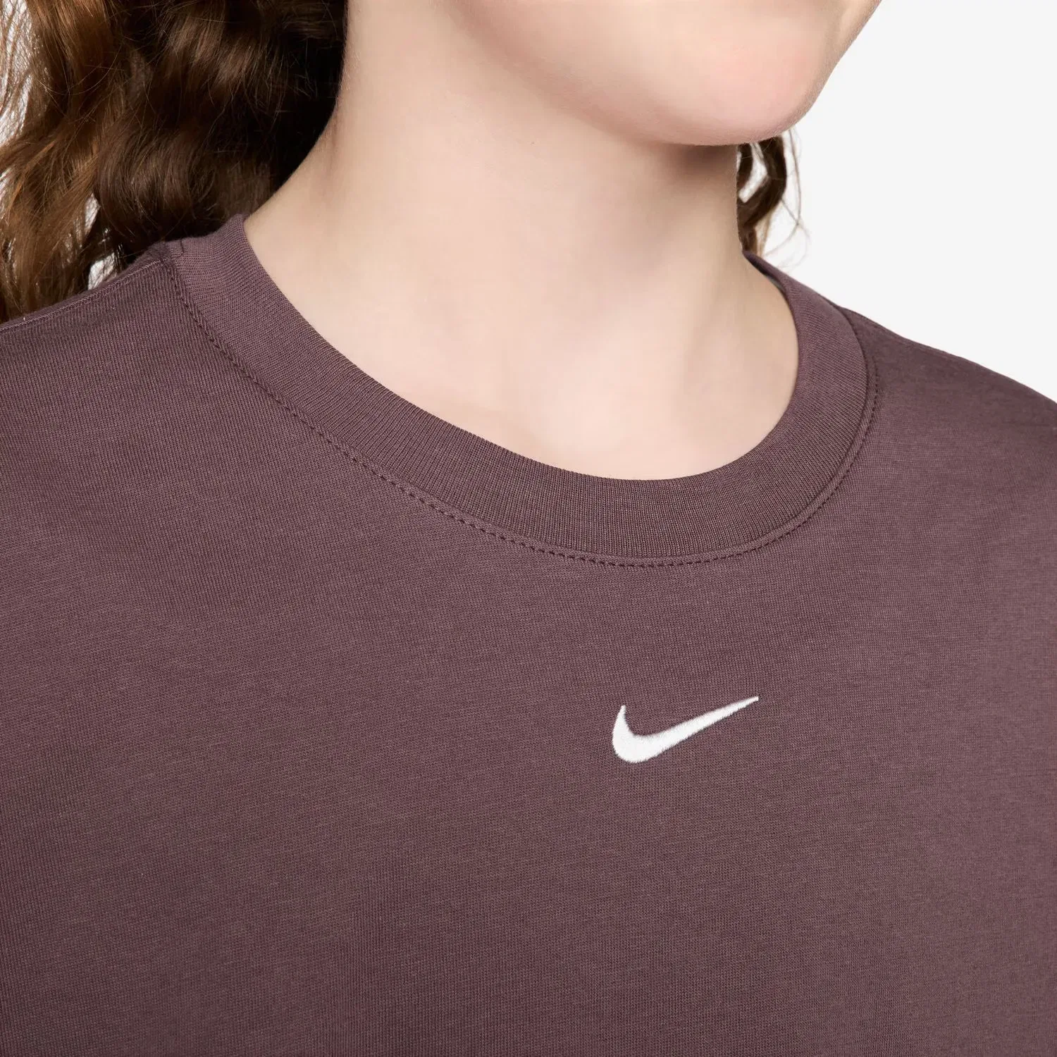 Детская футболка для девочек из хлопка Sportswear Essential Nike, Purple — фото 3