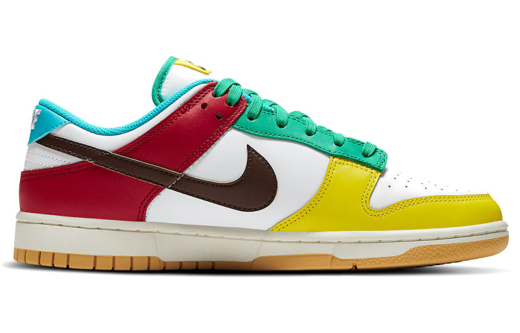 Кроссовки Nike Dunk Low Free 99 белый/разноцветный — фото 2