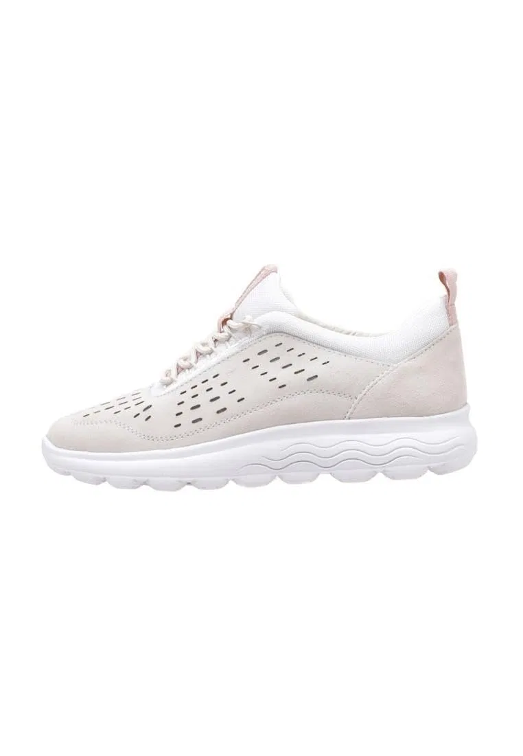 Детские кроссовки для девочек с амортизацией Spherica Geox, White Washed