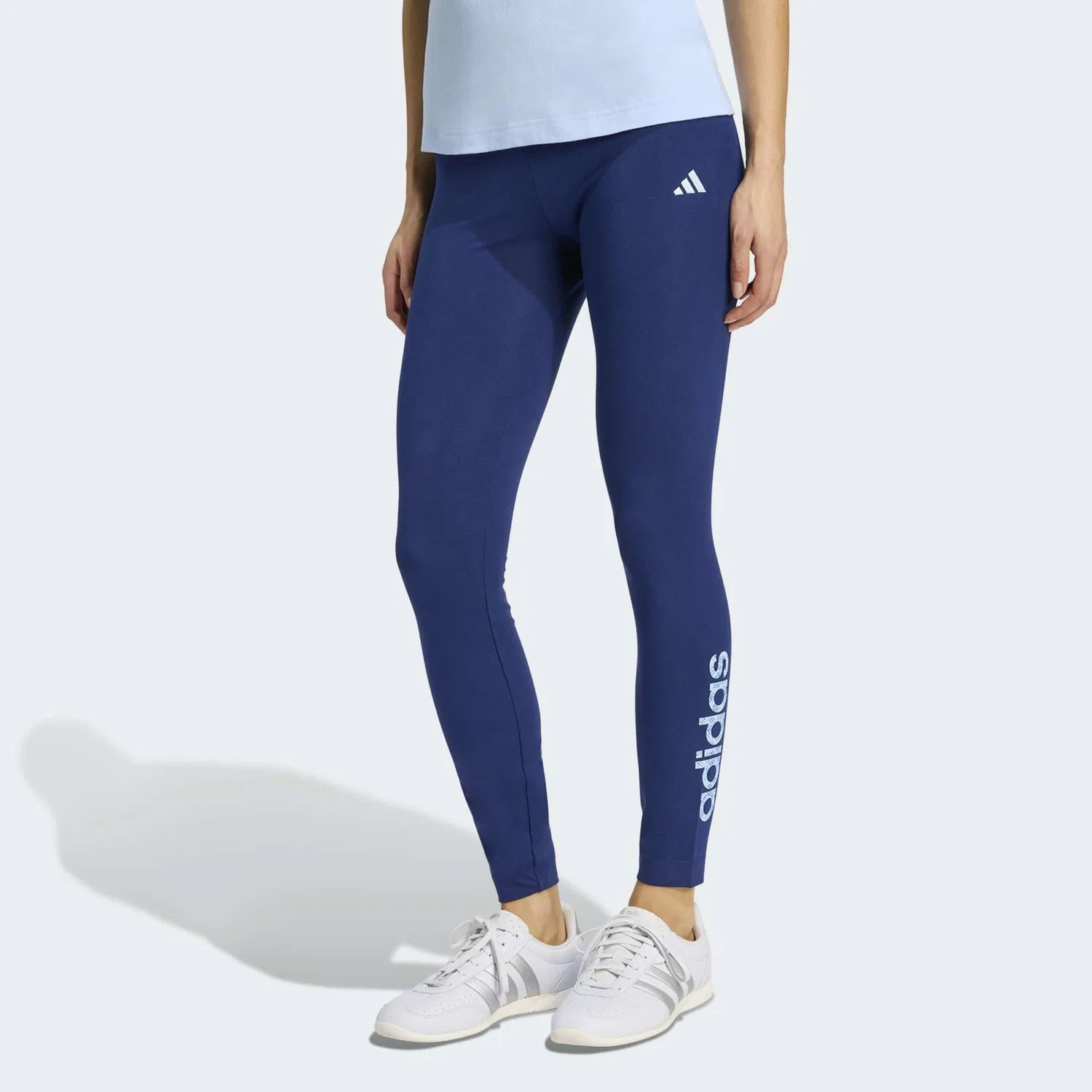 Женские хлопковые леггинсы Adidas, Blau