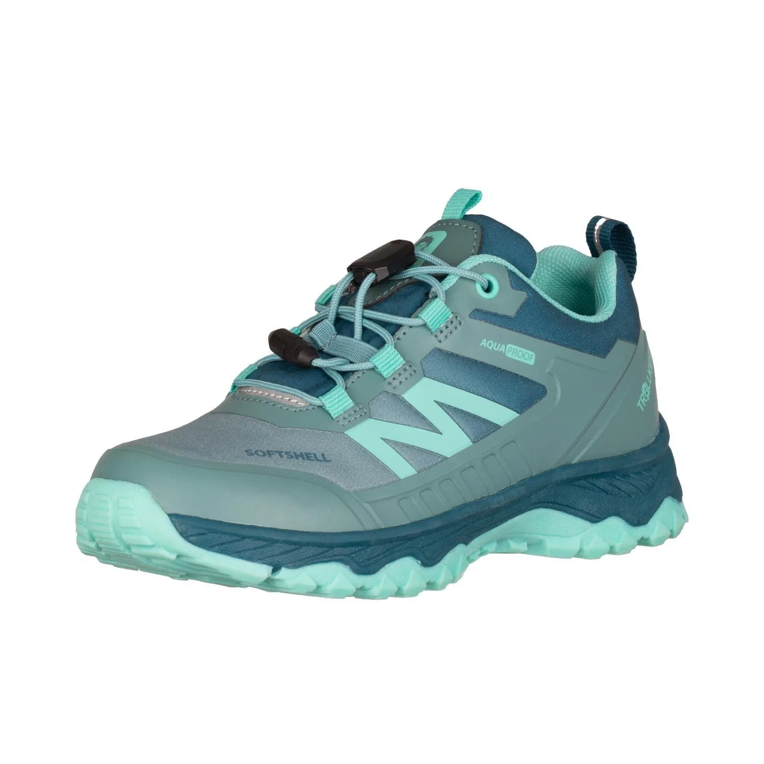 Детские водонепроницаемые ботинки Sirdal Hiker Low Trollkids, Aquamaringrun Turkisblau