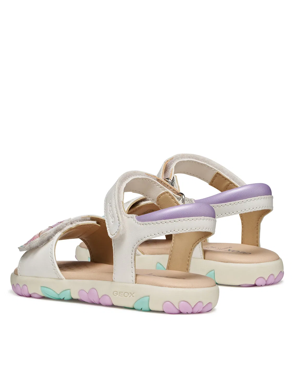 Сандалии для девочки Sandal Haiti Girl Geox, белый — фото 3