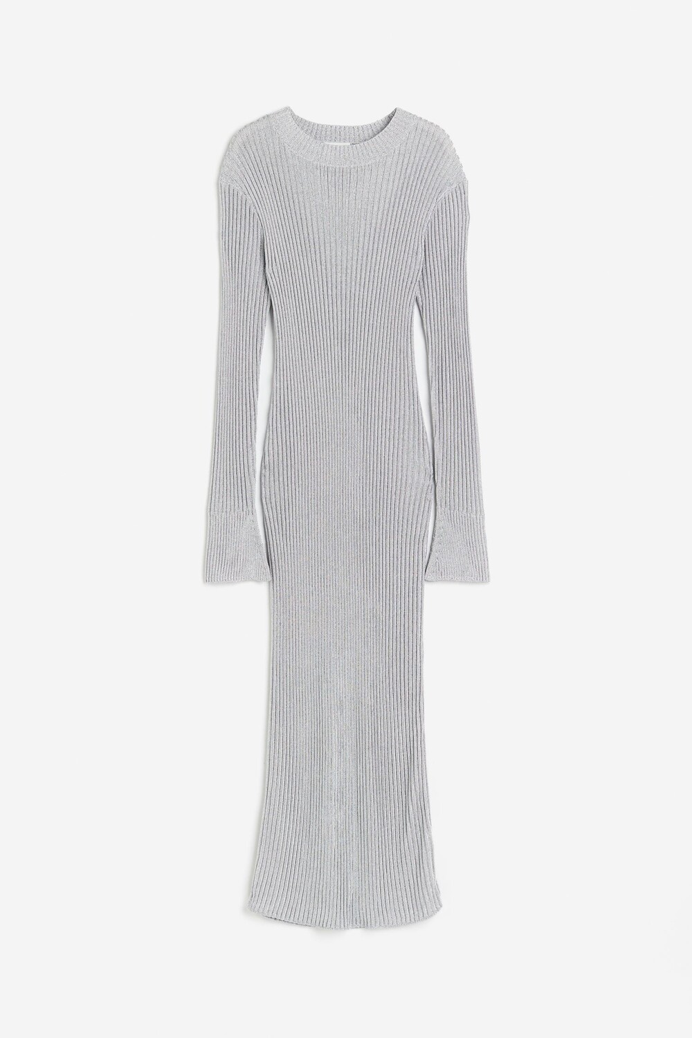 

Платье H&M Shimmery Rib-knit, серебристый