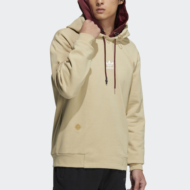 Худи adidas originals Cny Hoody Limited Solid Color Logo Pullover Prairie Brown HC0563 — фото 4