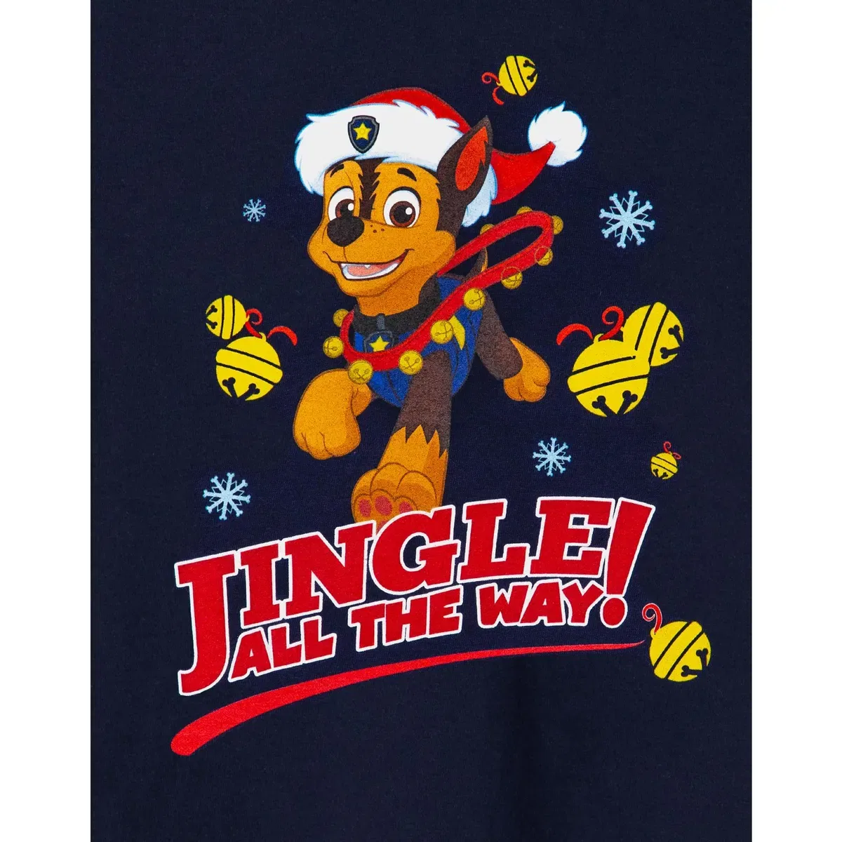 Детская футболка с коротким рукавом Chase Jingle All the Way Paw Patrol, Blue — фото 2