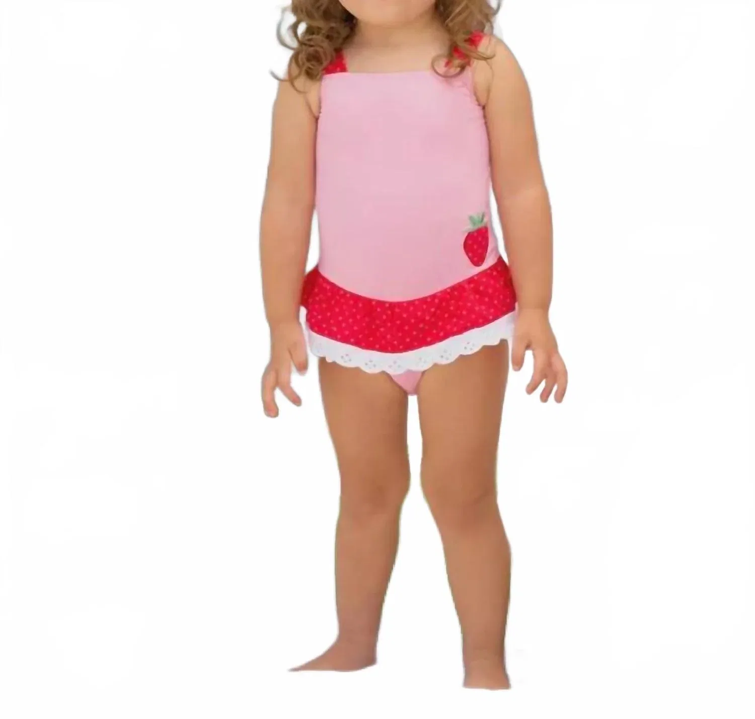Детский купальник слитный с принтом Grace Bay Beaufort Bonnet, Pink/Red/Strawberry