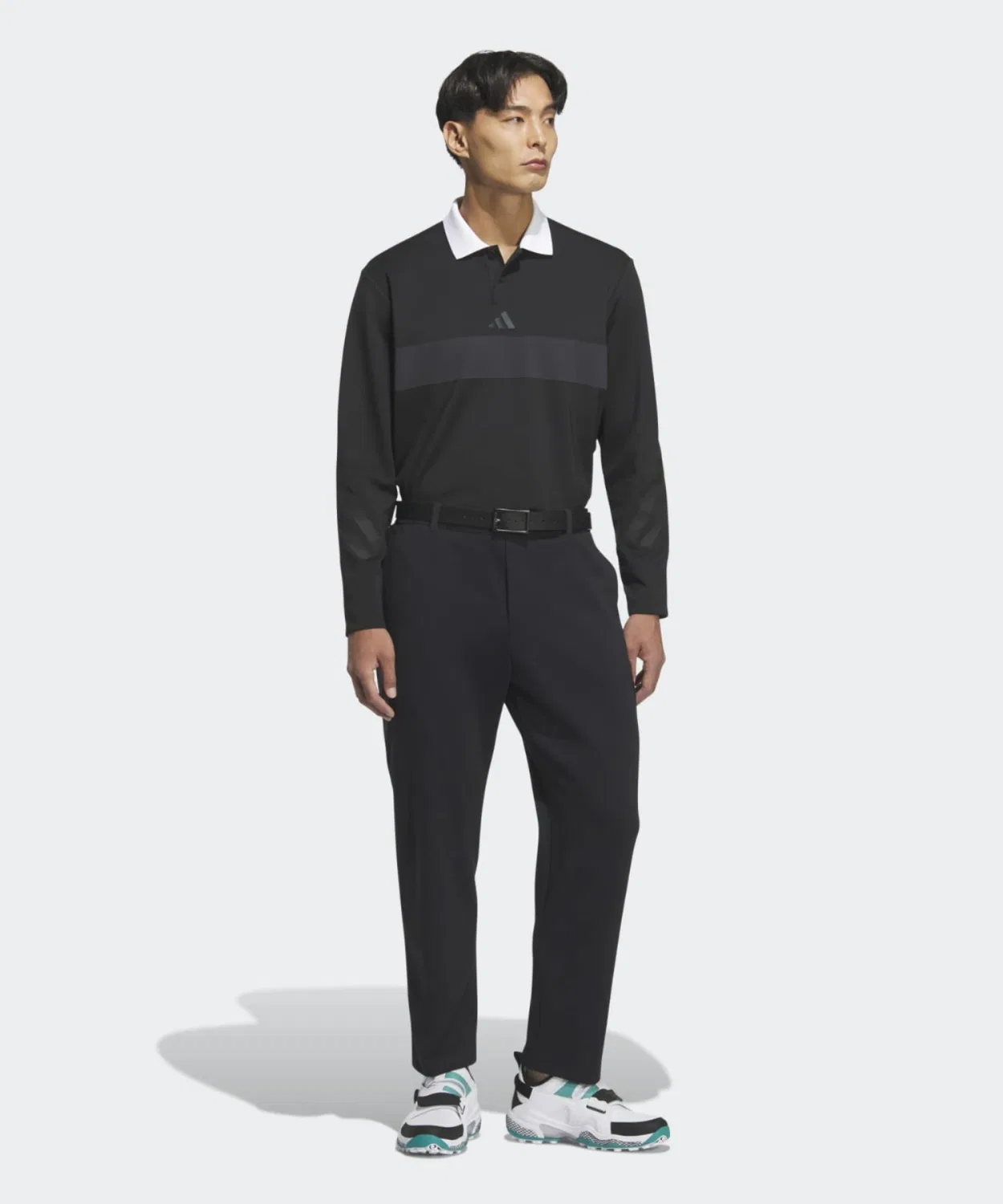 Мужские спортивные брюки из стрейч-ткани Adidas Golf, Black — фото 4