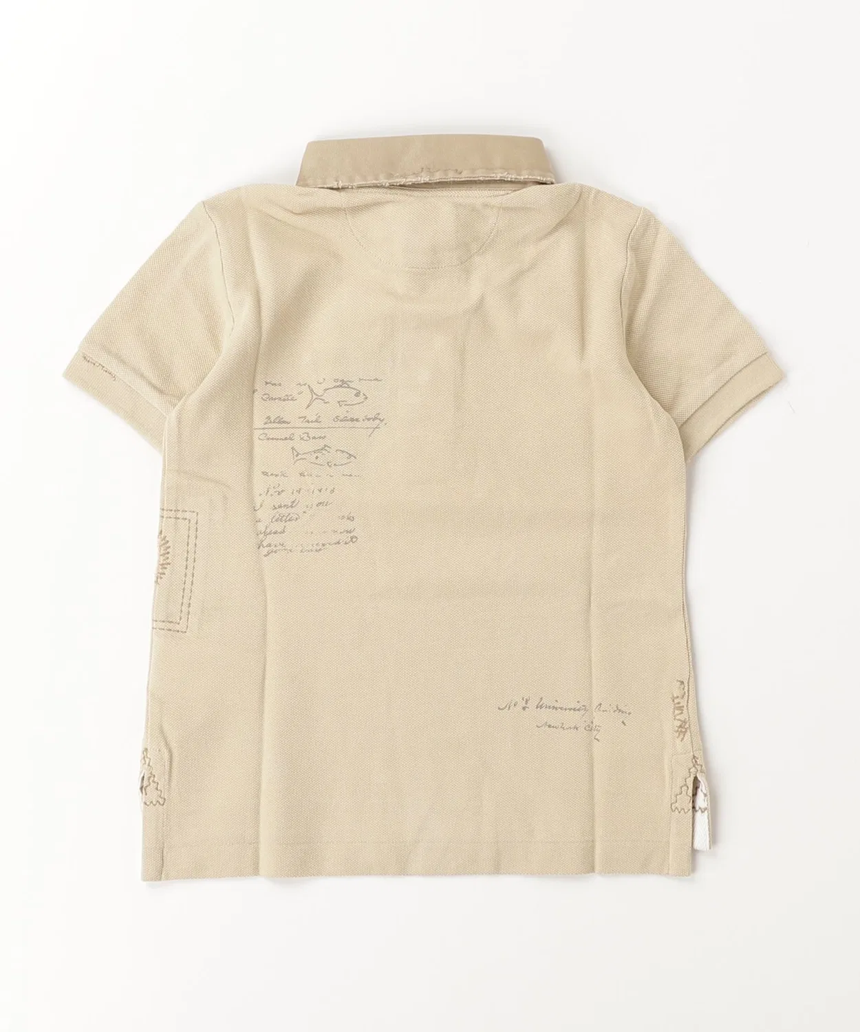 Детская футболка с принтом Rugby Shirt POLO RALPH LAUREN CHILDRENSWEAR, Natural — фото 2