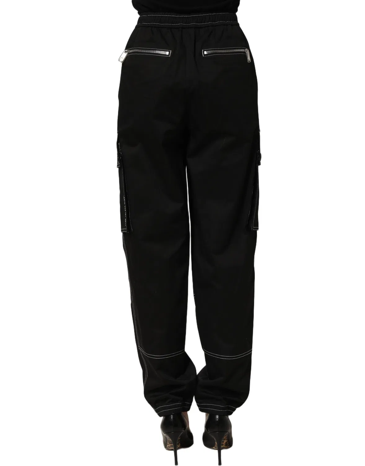 Женские брюки карго с высокой талией DGVIB3 Dolce & Gabbana, Black