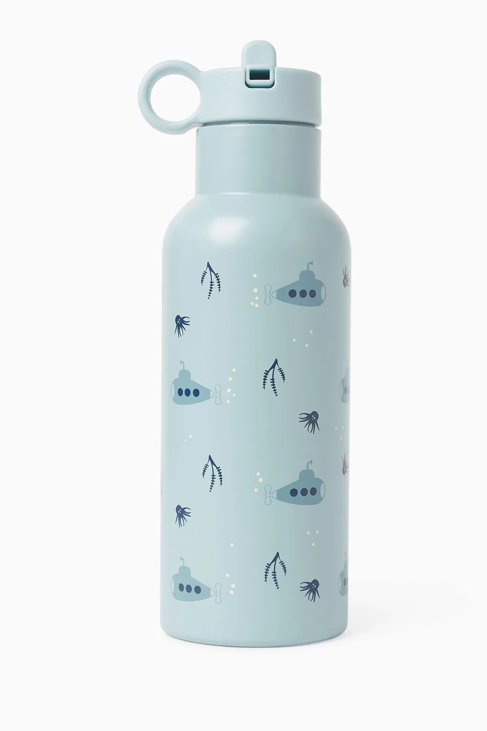 Бутылка для воды термо с принтом Fresk, синий