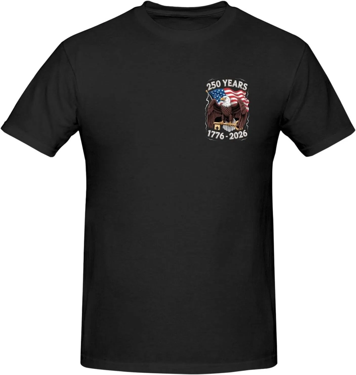 Мужская футболка с принтом 250th Anniversary Top, чёрный — фото 4