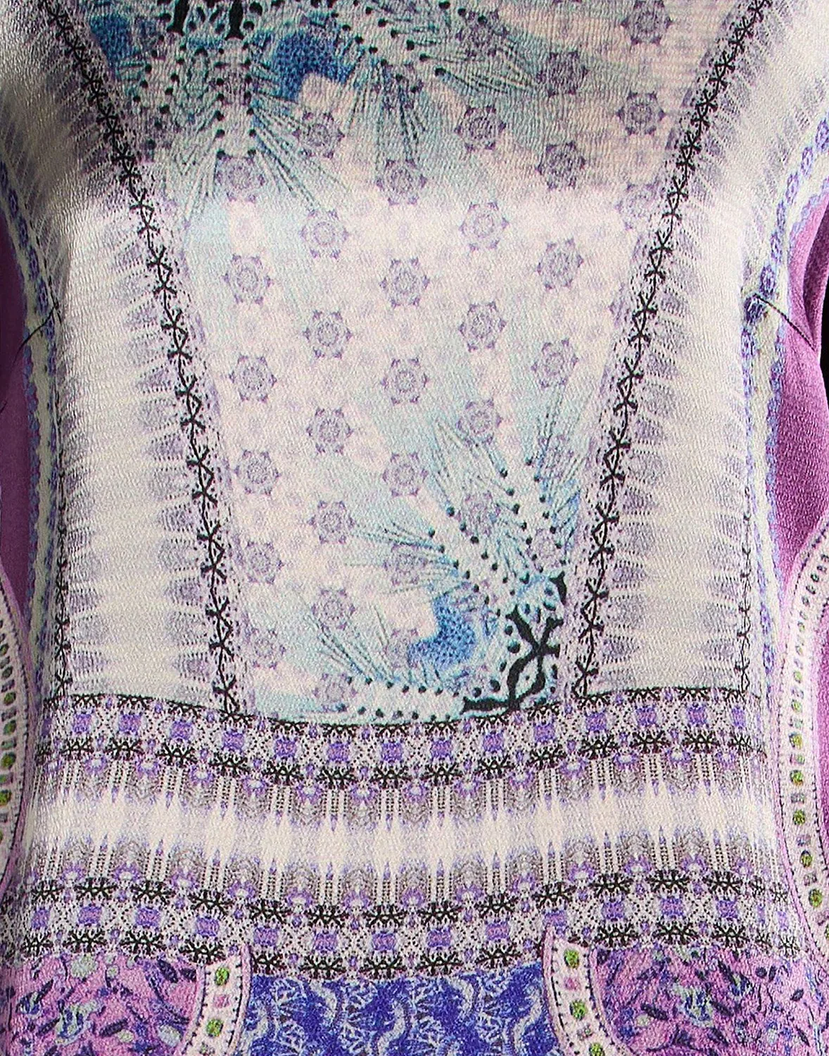 Женское платье с принтом Etro, фиолетовый — фото 4