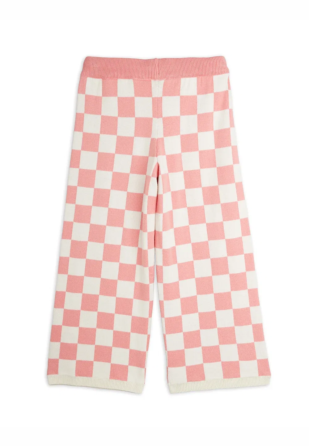 Шахматные клетчатые брюки унисекс Mini Rodini, Pink — фото 2