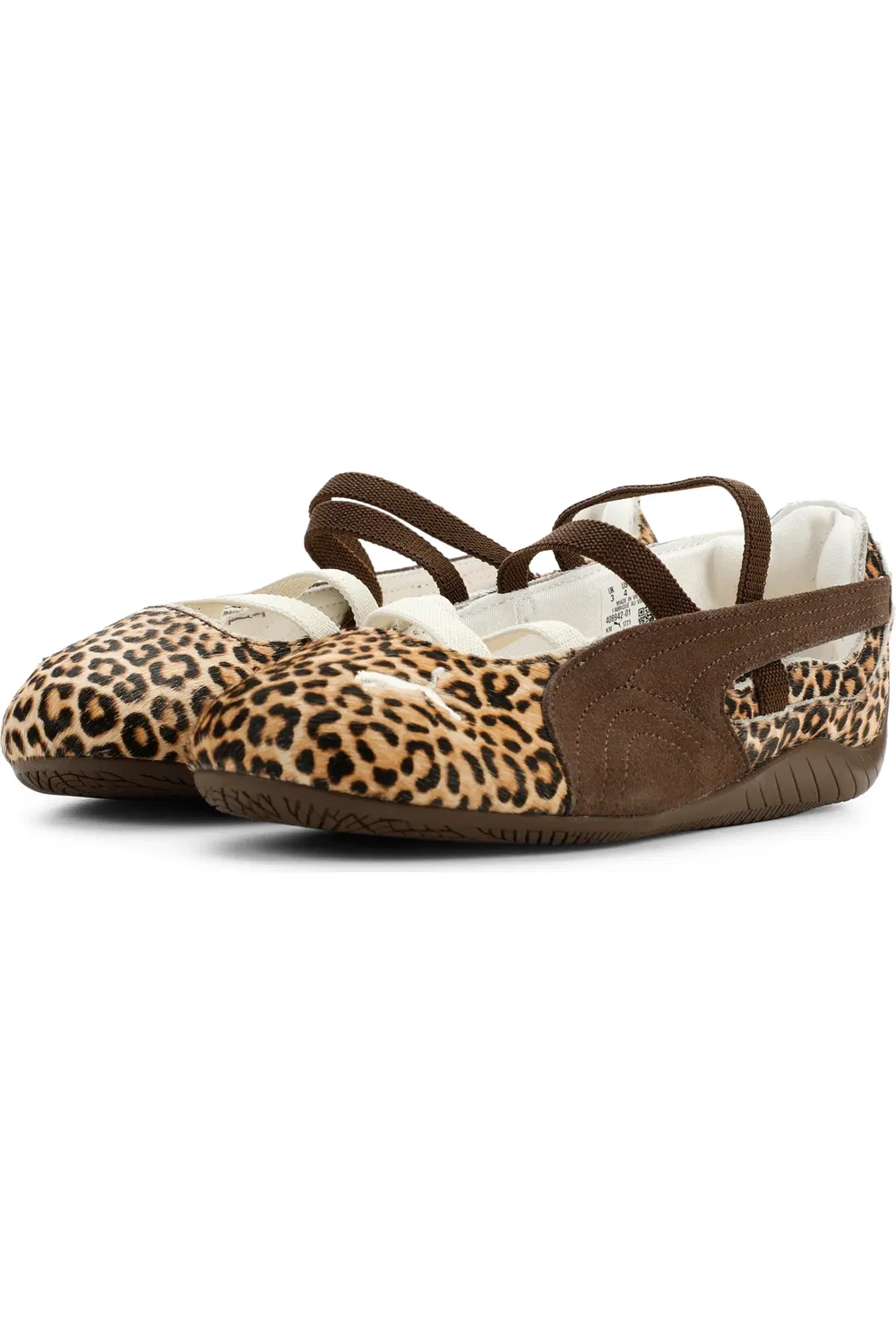 Детские кеды на подошве Slip-on с леопардовым принтом Speedcat Ballet PUMA, Chocolate/Warm White