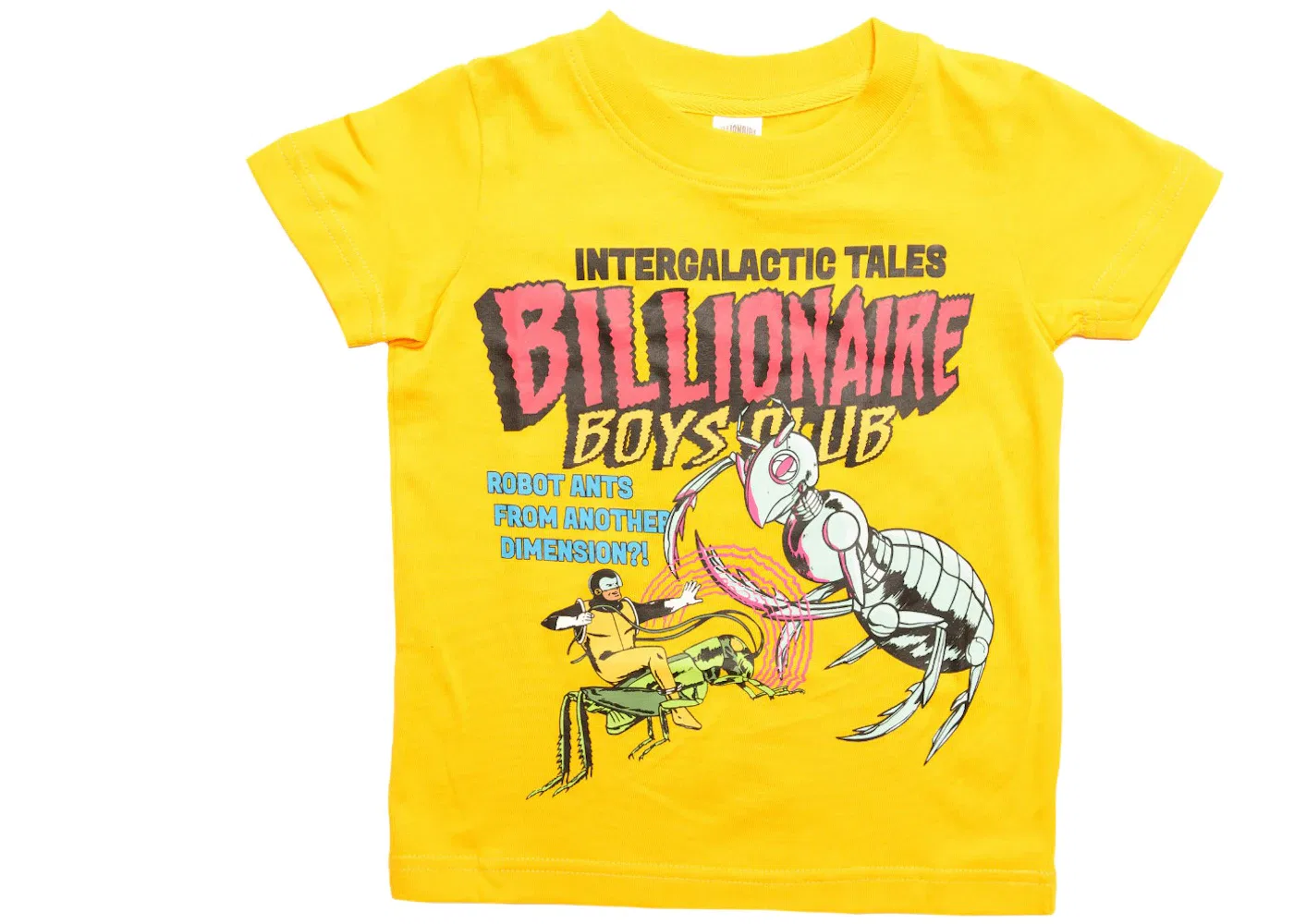 Детская футболка с принтом Fly Trap Tee Billionaire Boys Club, Yellow/Citrus