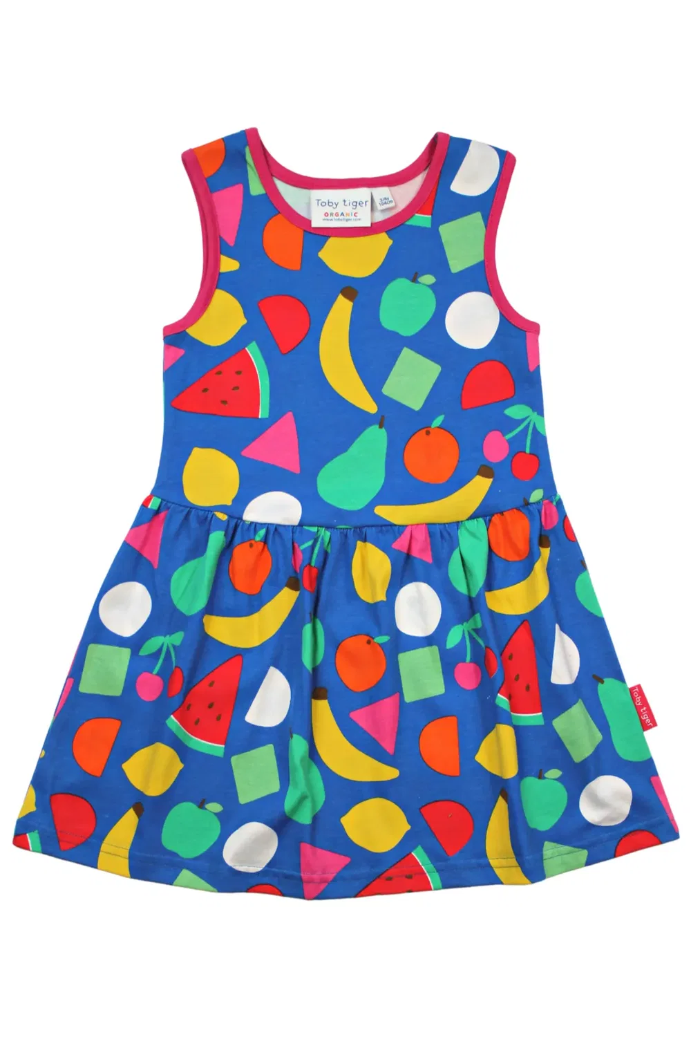 Детское платье с фруктовым принтом Fruit Print Summer Dress Toby Tiger, Multi — фото 2