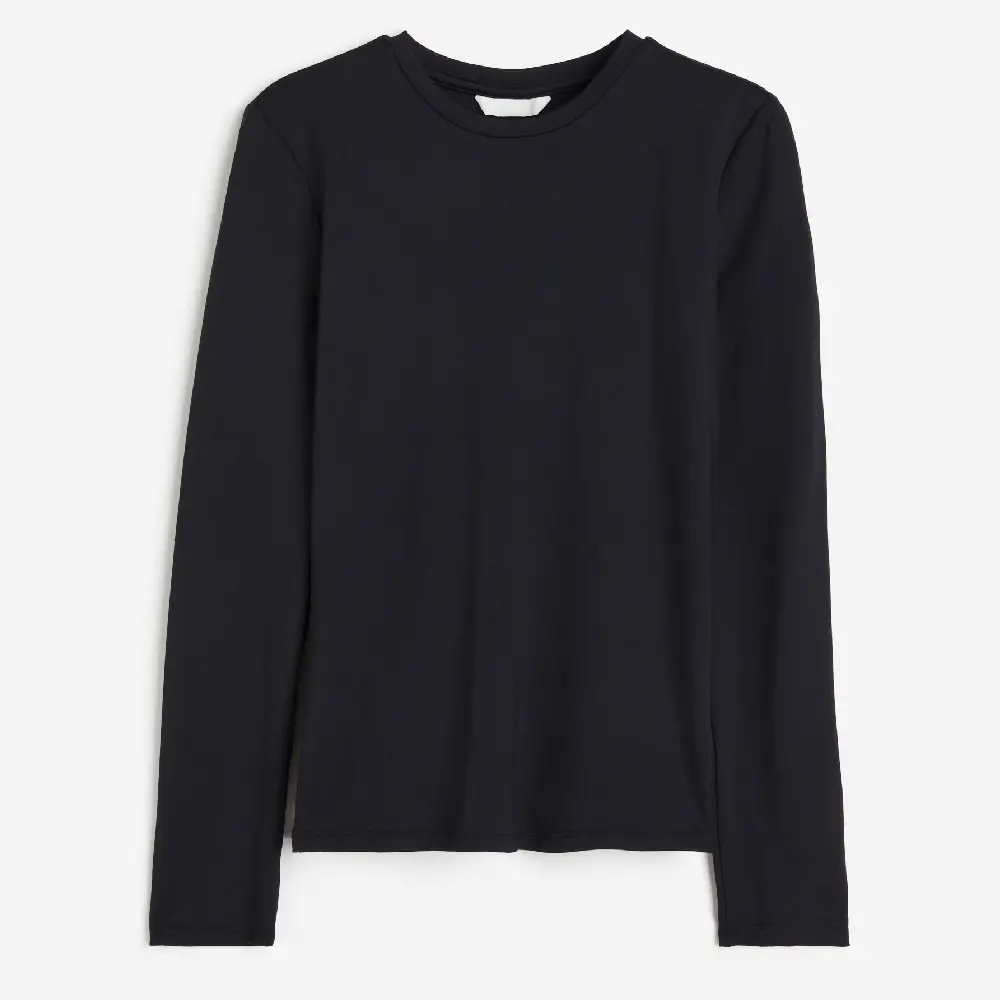 

Лонгслив H&M Jersey, черный