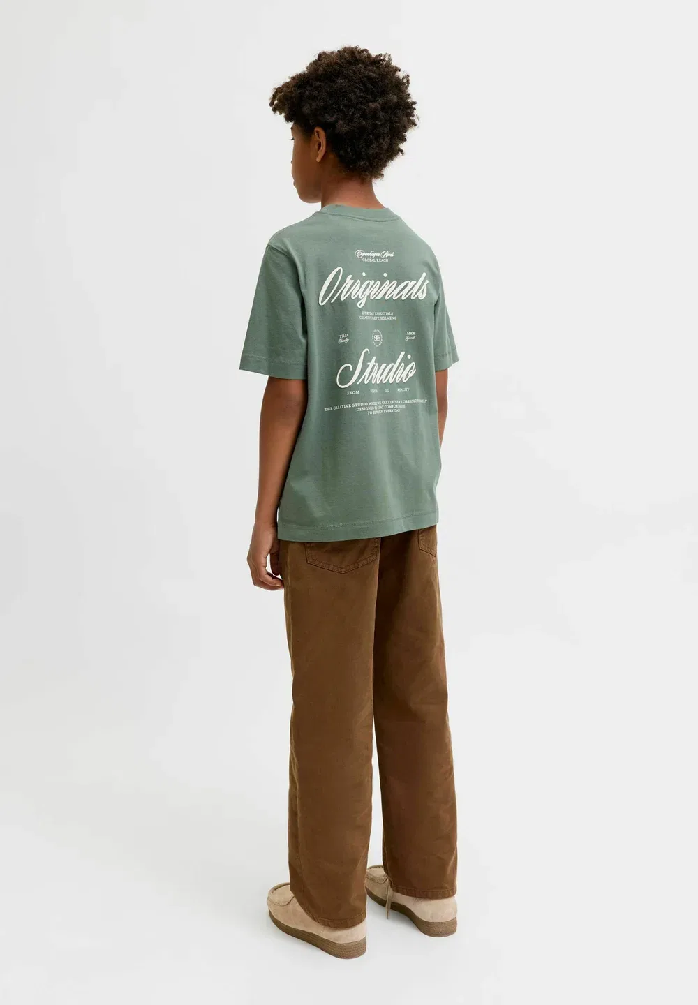 Jornorrebro typo tee ss crew neck sn jnr - print t-shirt Jack & Jones Junior, Laurel Wreath — фото 3