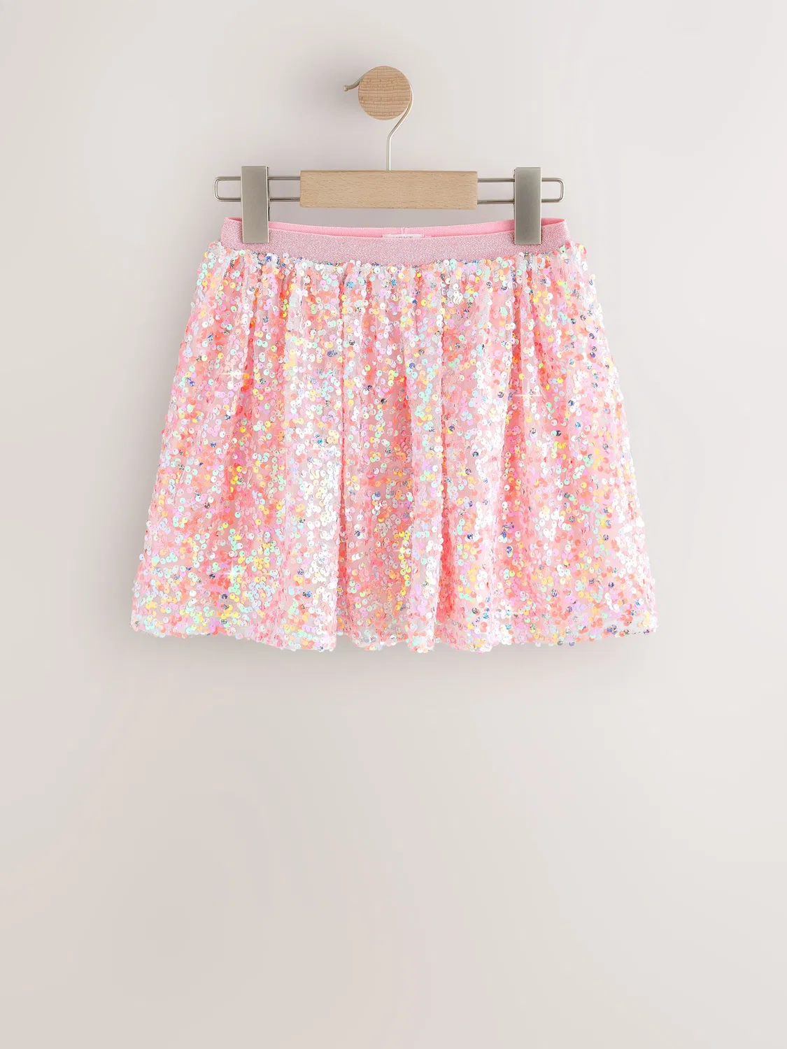 Юбка пайетки, Coral Pink Next — фото 4