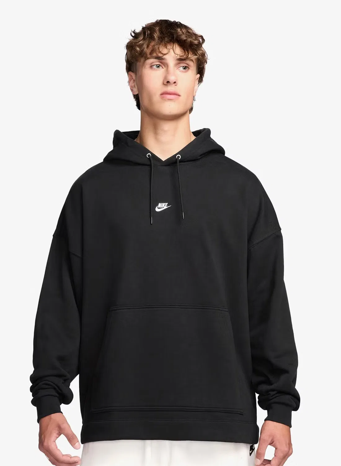 Худи оверсайз с капюшоном Club fleece Nike, черный