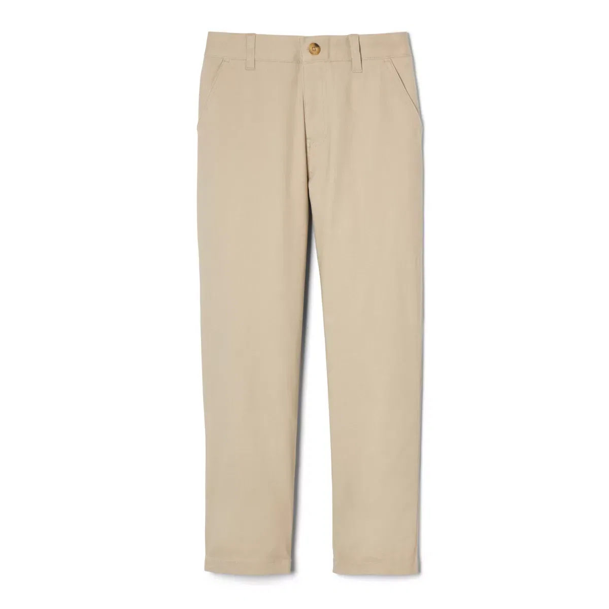 Детские классические брюки из твила с регулируемым поясом Straight Fit French Toast, Khaki