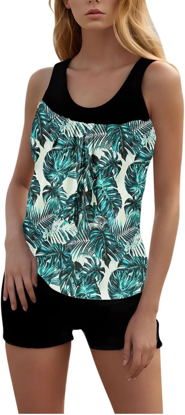 Женский танкини-комплект с контролем живота Hawaii Beachwear, Blue — фото 2