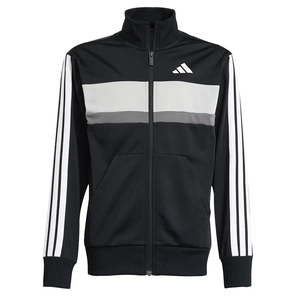 Спортивный костюм Tiberio 3 Stripes Tricot Adidas, черный — фото 4