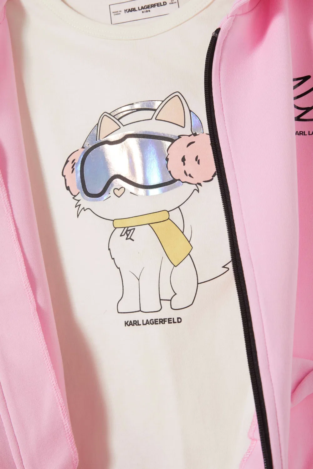 Комплект спортивный хлопковый Choupette Karl Lagerfeld Kids — фото 4
