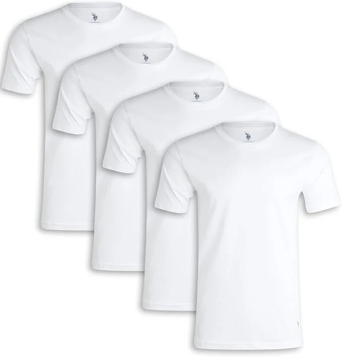Набор футболок U.S. Polo Assn. Crew Neck, 4 шт., белый