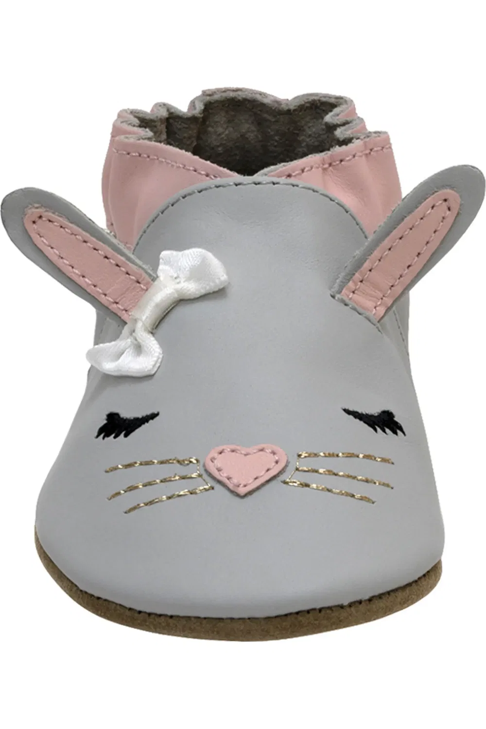 Ползунки детские с кроличьими ушками Heart Bunny Robeez, Charcoal — фото 3
