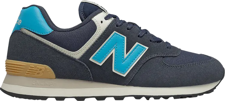 

Кроссовки New Balance 574, темно-серый/голубой