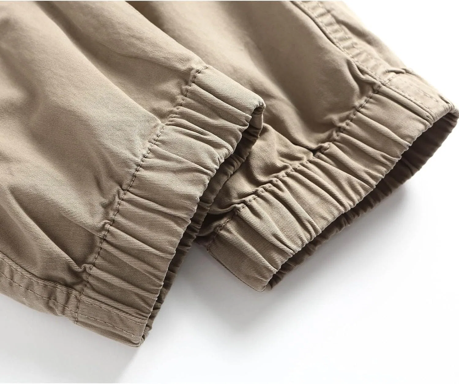 Мужские карго-джоггеры с утяжкой, Slim Fit, Khaki-1 — фото 3