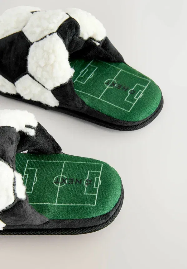Тапочки с теплой подкладкой Novelty Slippers Next Football, черный — фото 4