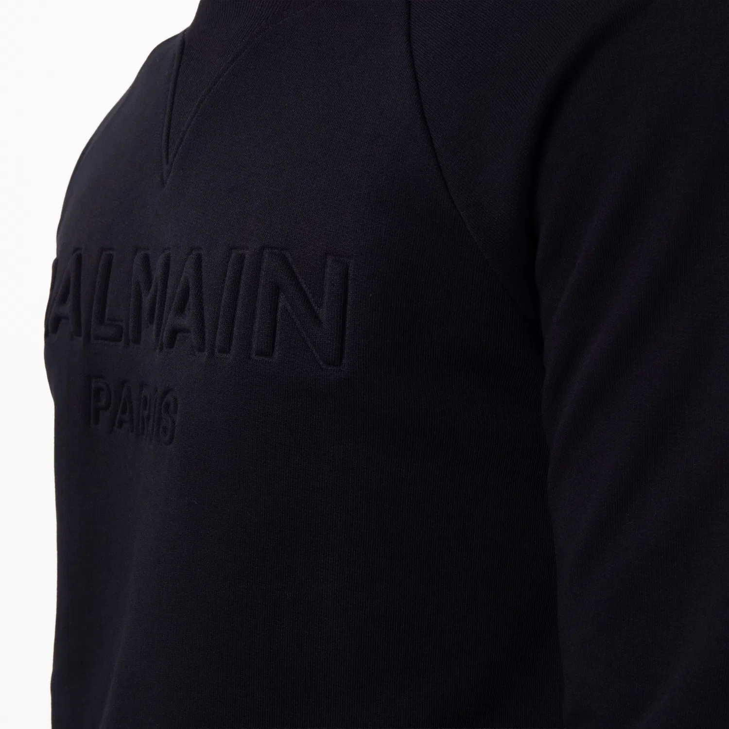 Свитшот с тисненым логотипом Logo Embossed Balmain, Black — фото 2