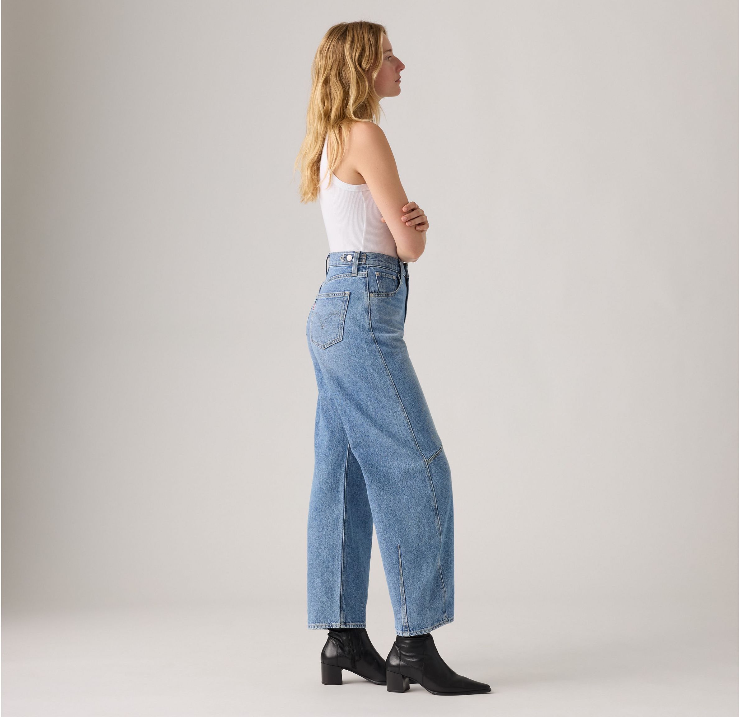 Женские джинсы Levi's Cinch Barrel, светло-синий — фото 4