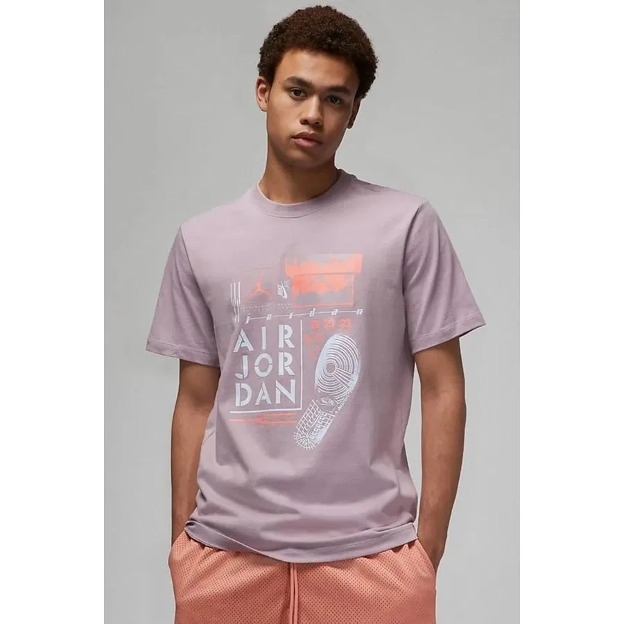 Футболка с графическим принтом Jordan Brand Graphic Tee Nike, Фиолетовый