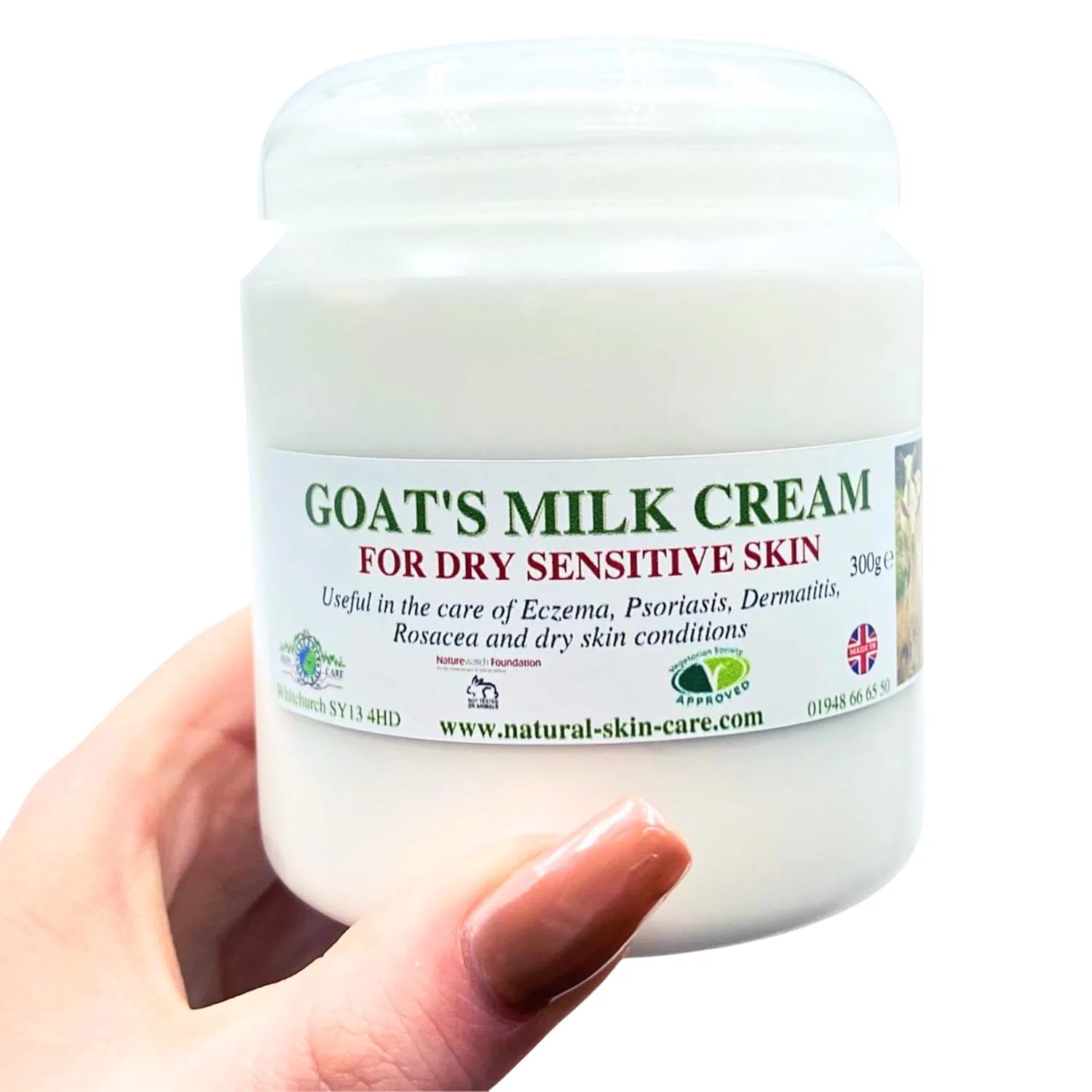 Крем для тела с козьим молоком Elegance Natural Skin Care, 300 г, Shea Butter