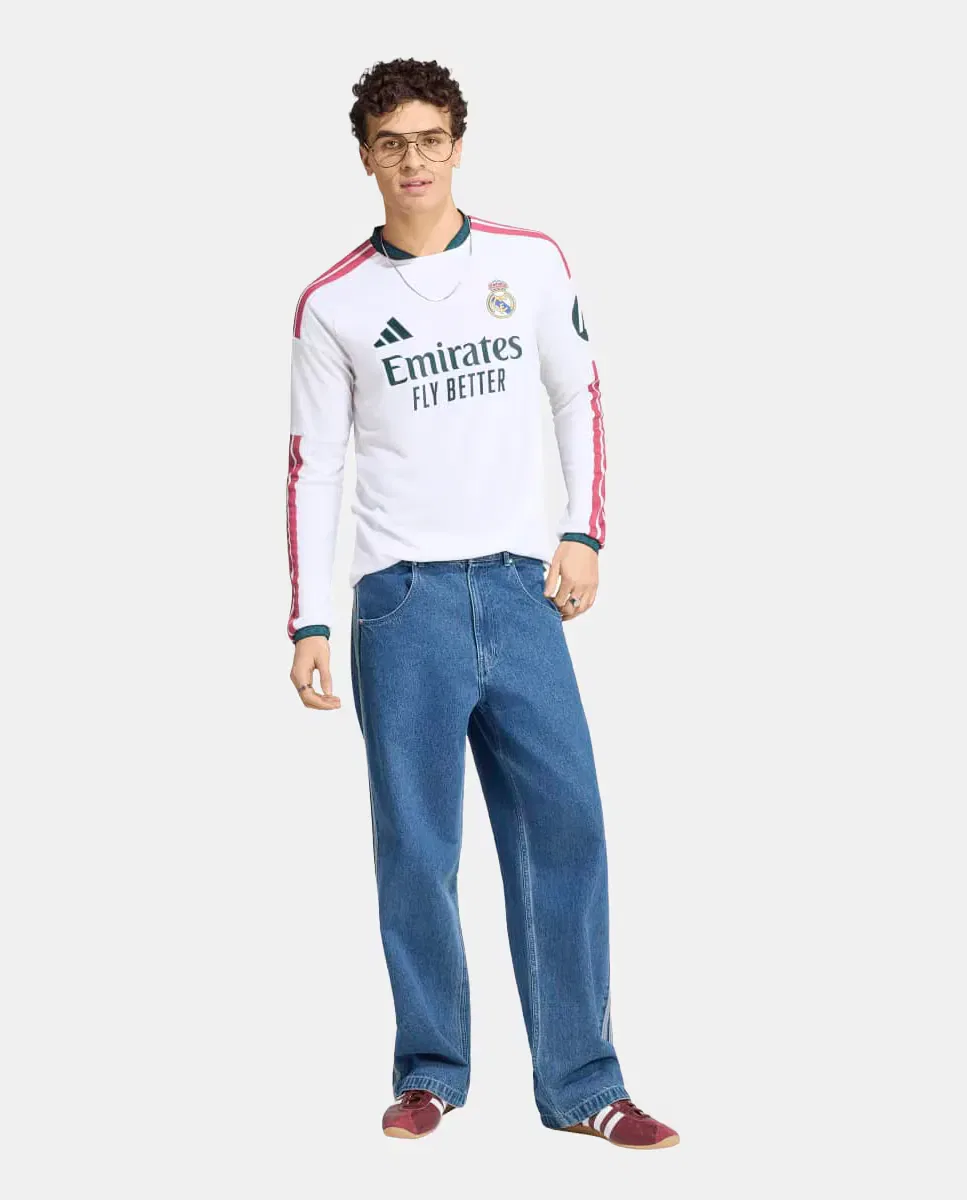 Мужская футболка с длинным рукавом Real Madrid CF 2026-2027 LS adidas, Blanco — фото 3