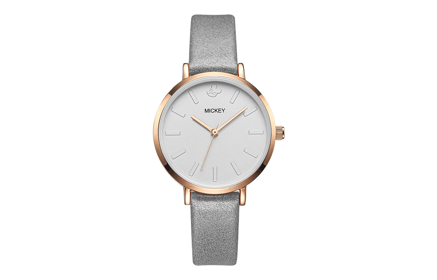 

Disney Часы Quartz Movement Leather Strap Watch Women's Watch Silver Dial