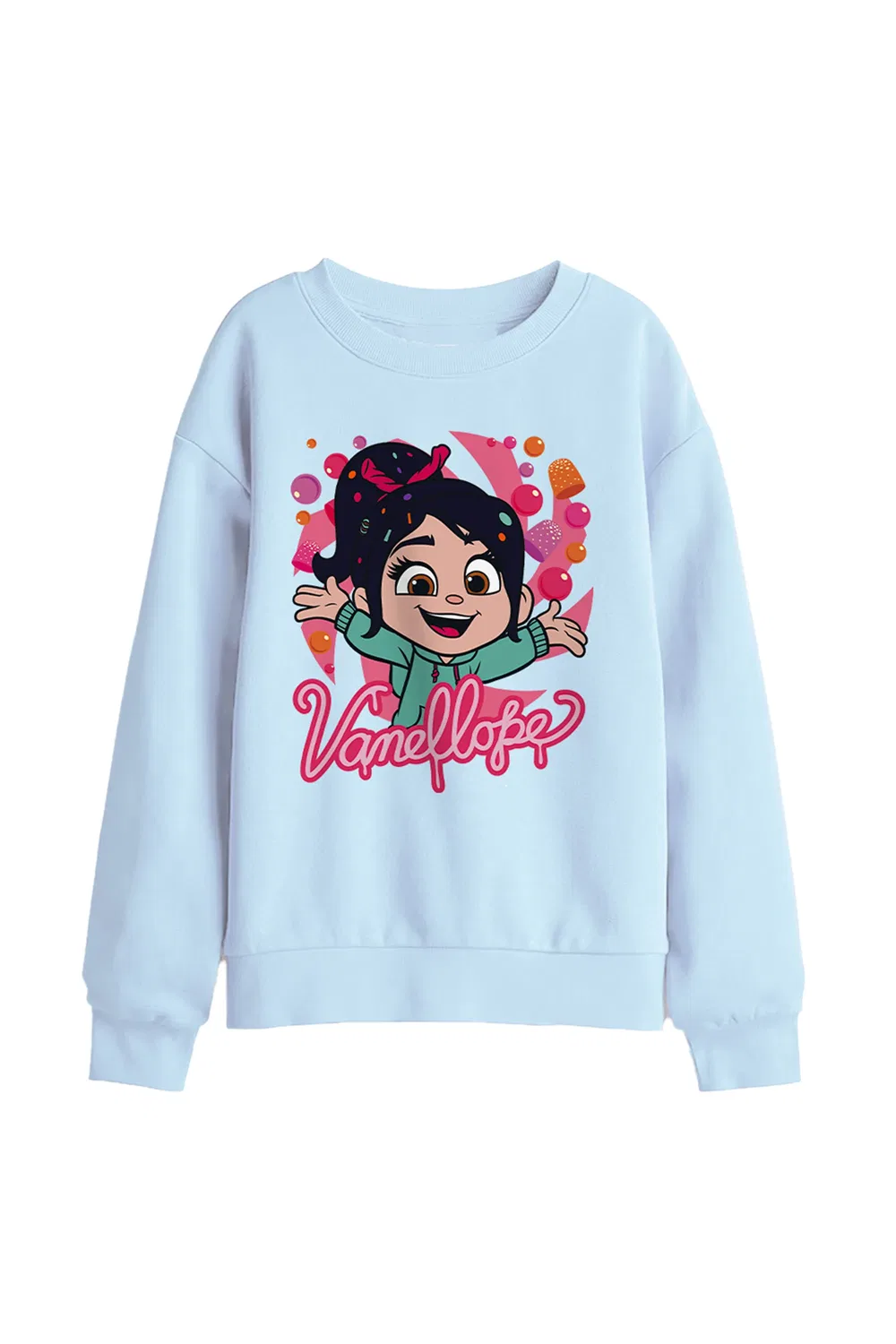 Детский свитшот с Vanellope Disney, светло-голубой