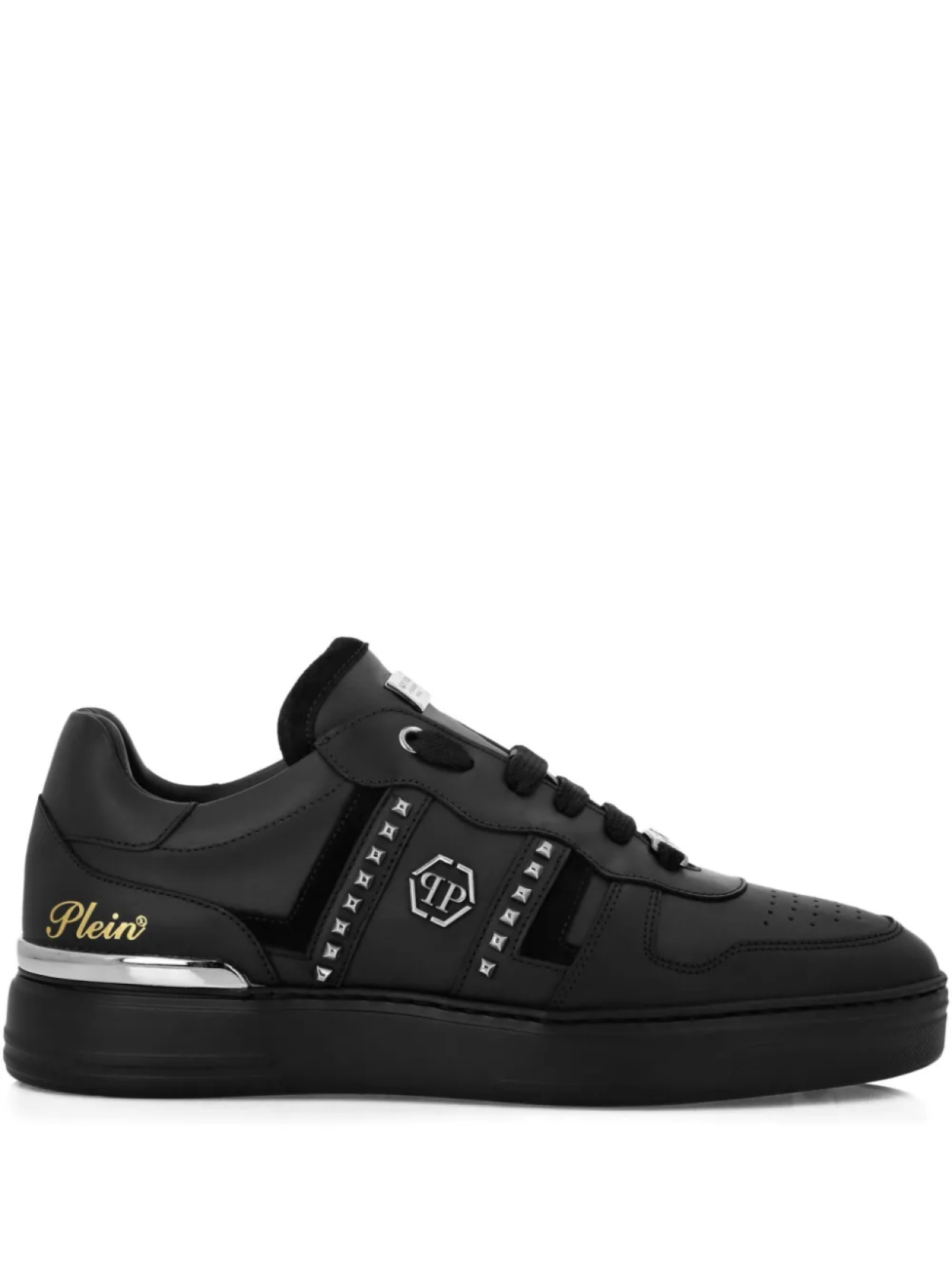 

Philipp Plein кеды с заклепками, черный