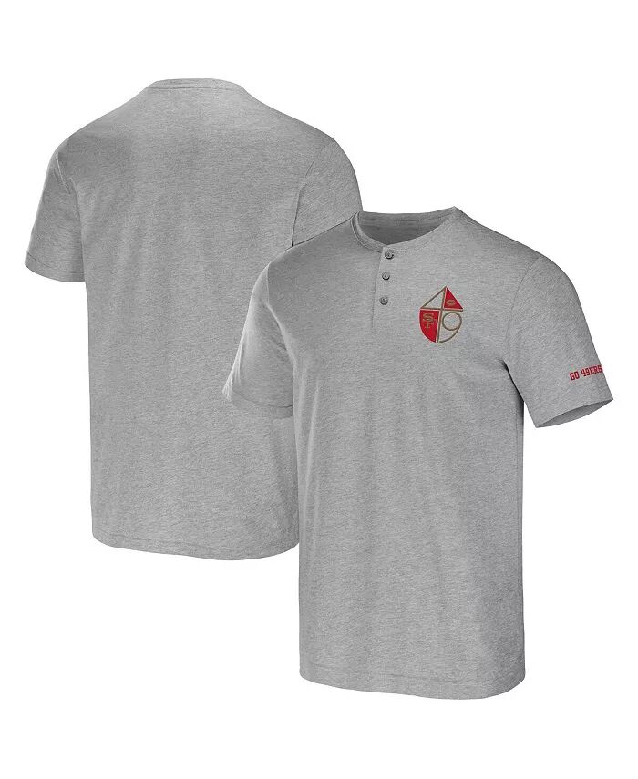 

Мужская коллекция NFL x Darius Rucker от Heather Gray San Francisco 49ers, футболка Henley Fanatics