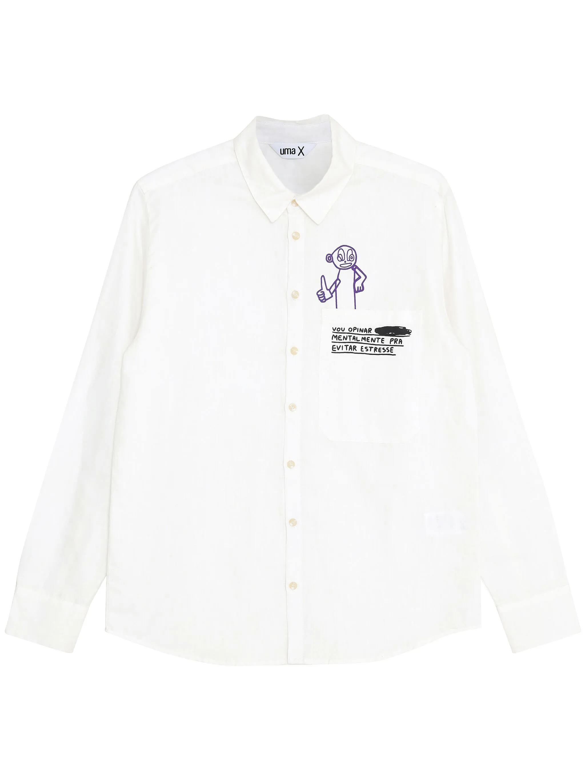

Рубашка с надписью Uma | Raquel Blay, белый