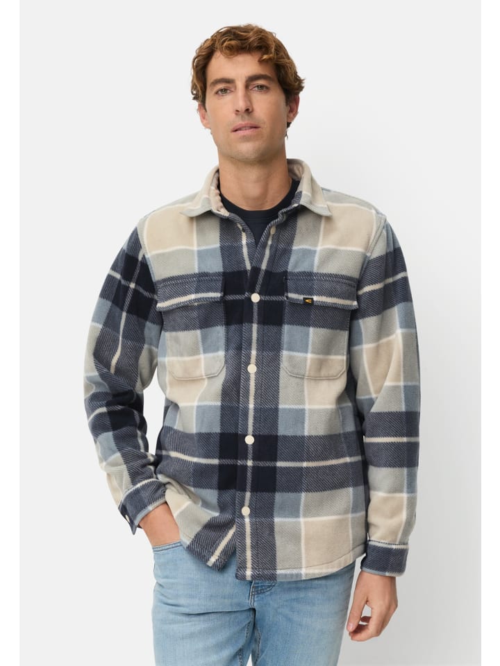 

Camel Active Рубашка-куртка с карманами, цвет «Лионский синий»