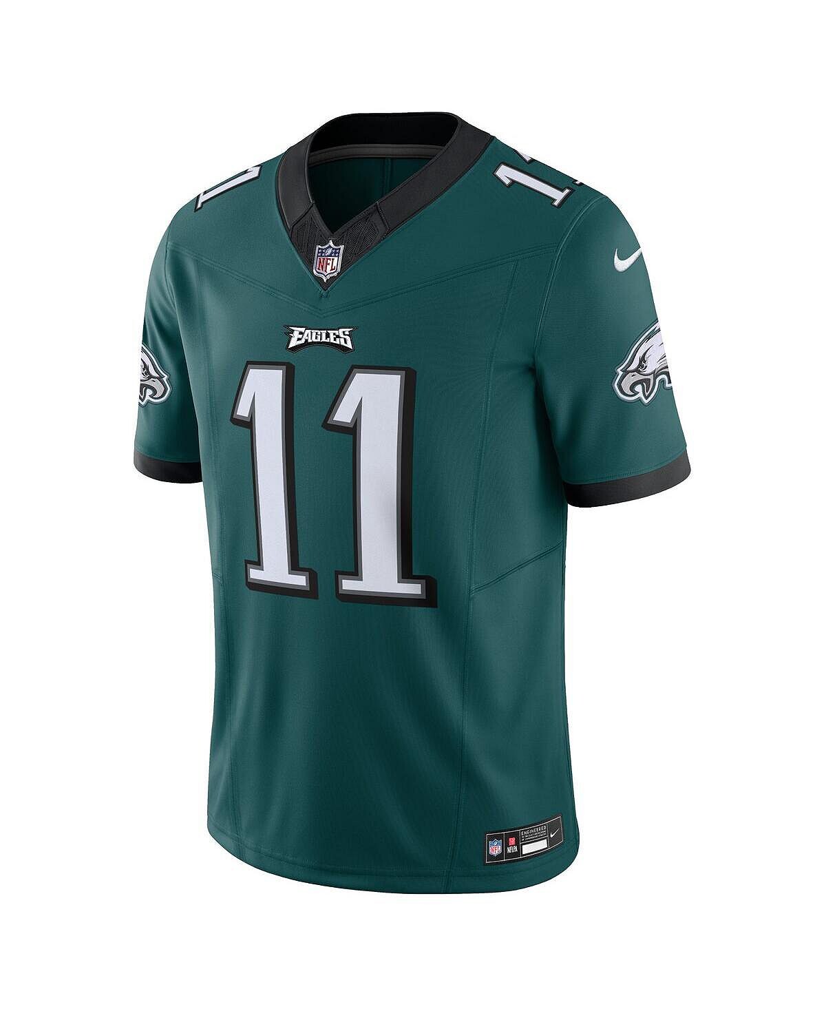 Мужской A.J. Коричневый Midnight Green Philadelphia Eagles Vapor F.U.S.E. Ограниченный Джерси Nike — фото 3