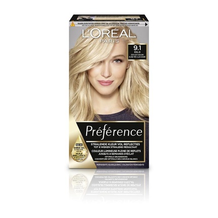 

L'Oreal Paris Preference 9.1 Очень светлый пепельно-русый цвет волос L'Oréal