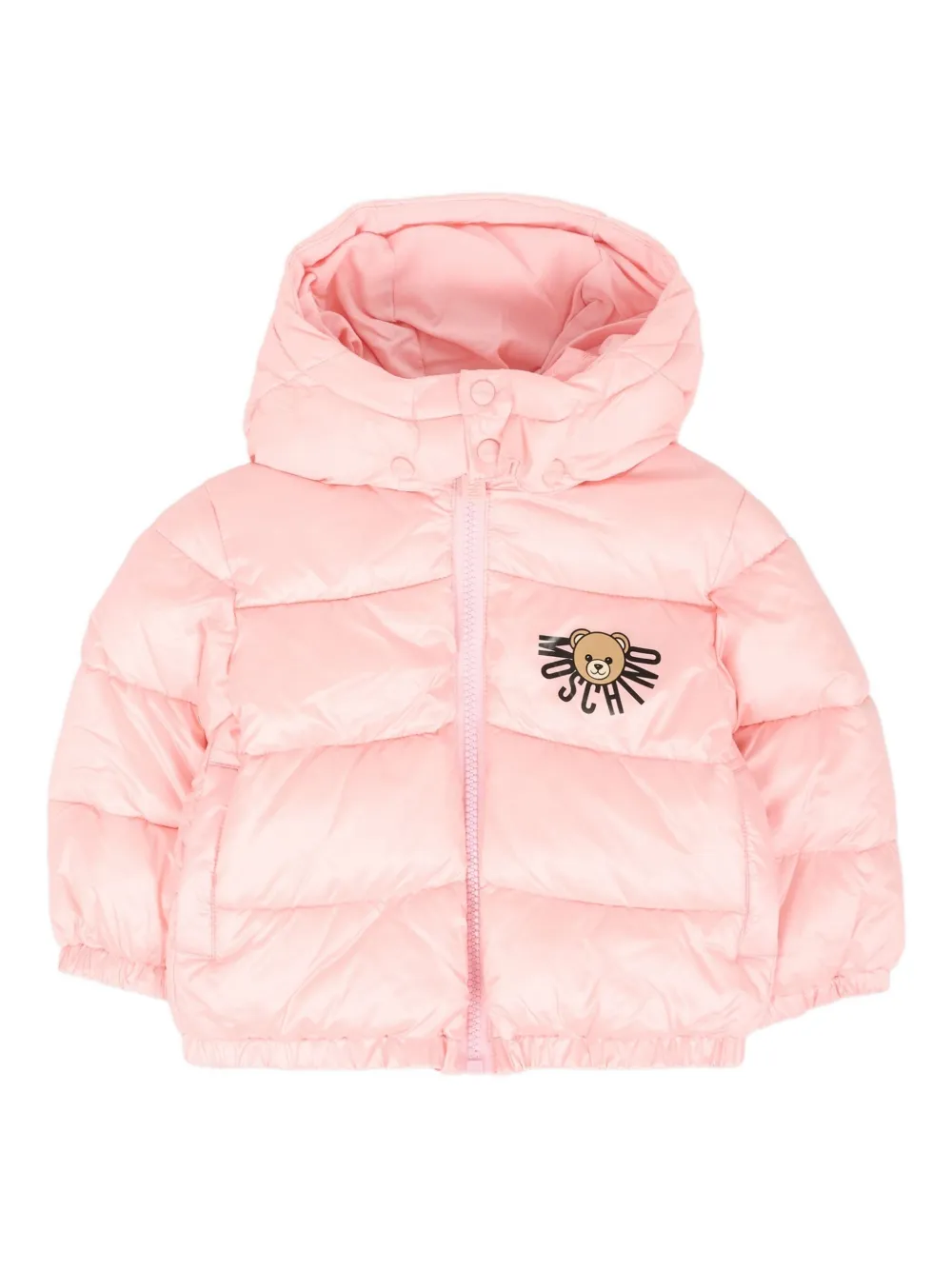 

Куртка с аппликацией и капюшоном Moschino Kids, розовый