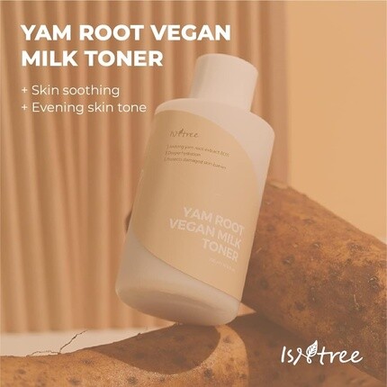 Тоник Isntree — Yam Root Vegan Milk Toner ,76 жидких унций — глубоко увлажняющий — защищает кожный барьер, 200 мл — фото 2