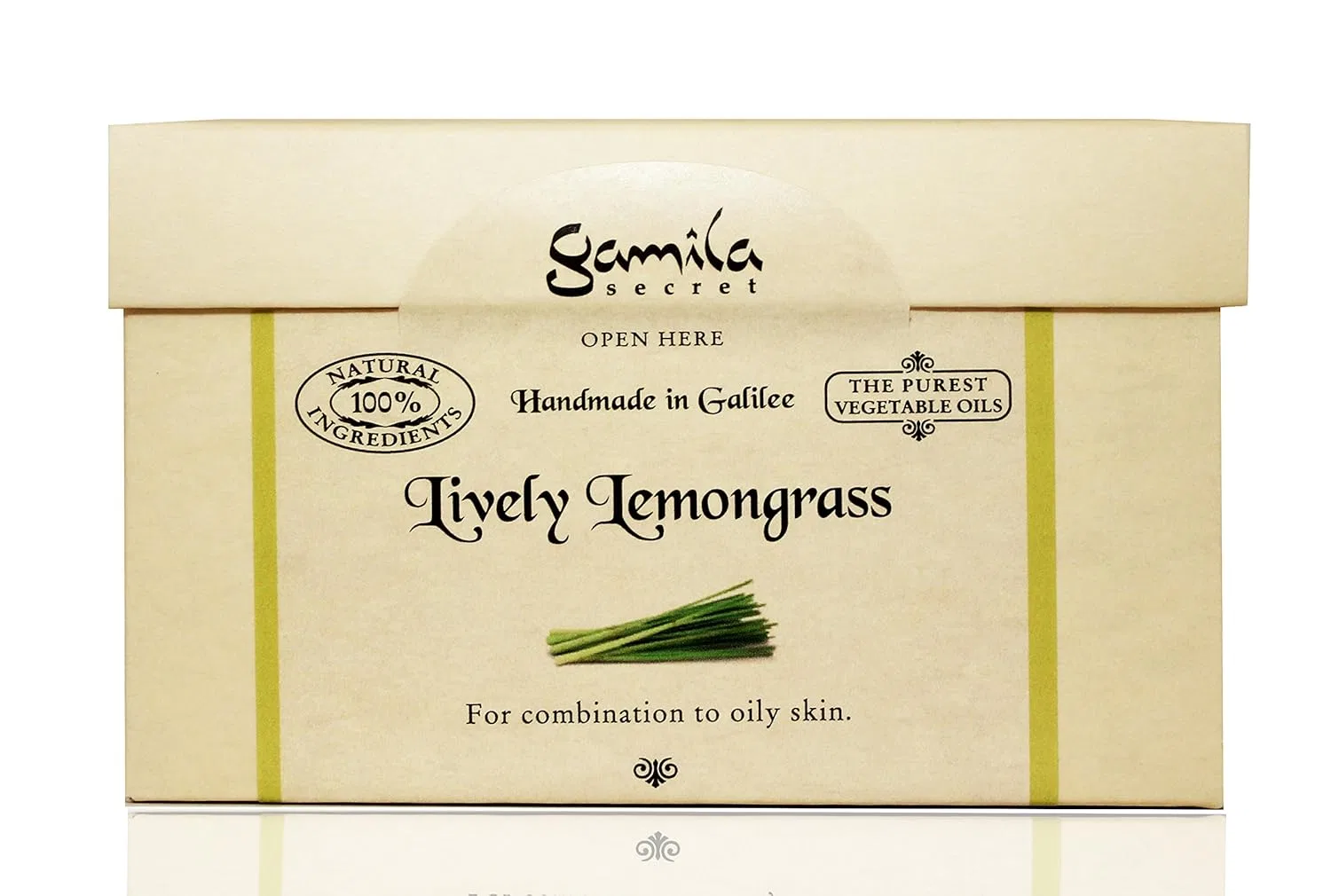 Очищающее мыло Lively Lemongrass для комбинированной и жирной кожи, 115 г Gamila Secret — фото 2